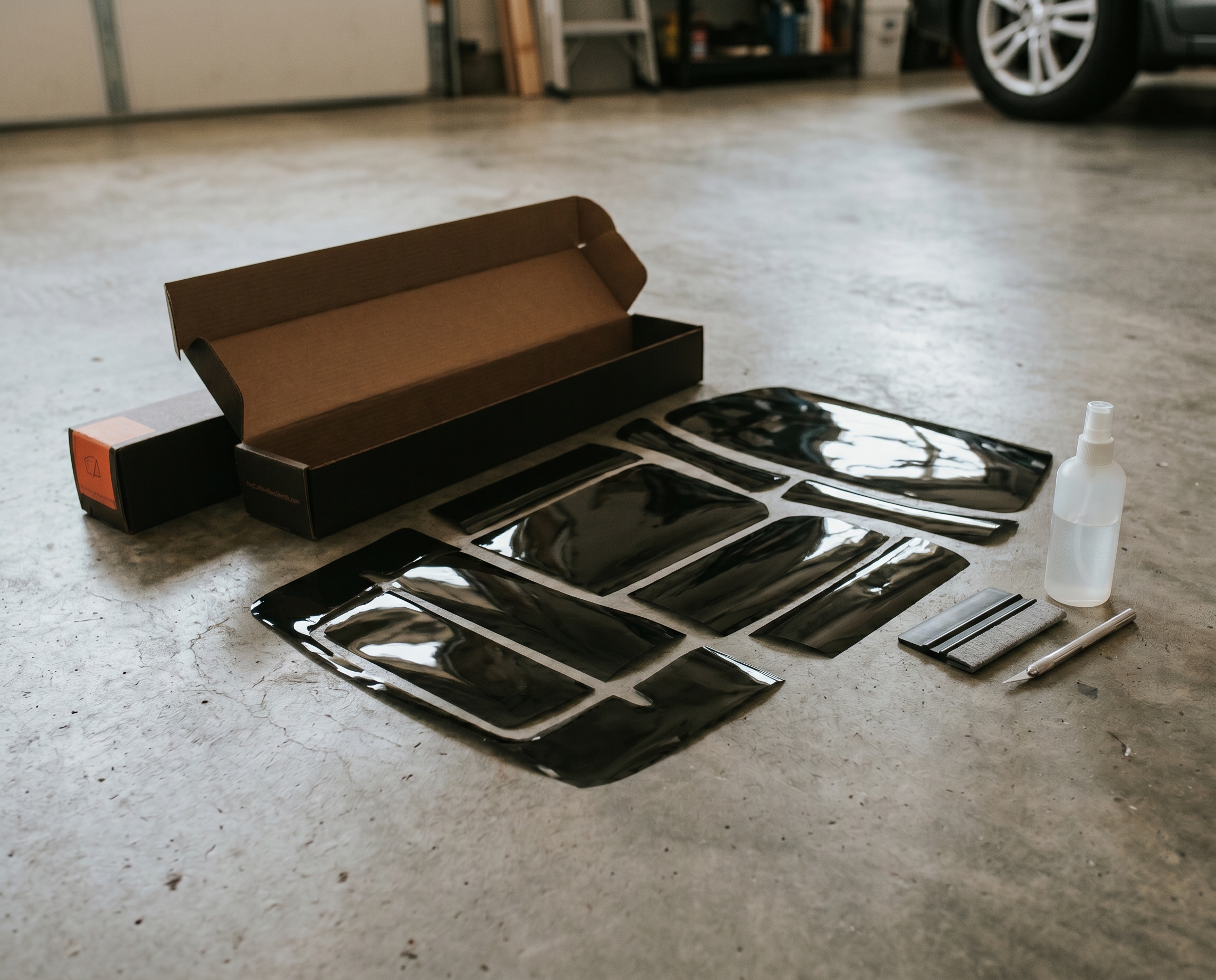 Pre-cut window tint kit